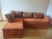 Kampinė sofa su miegamąja dalim ir patalynės dėžėm