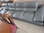 Ypač kokybiška natūralios odos,didelė sofa - nuotraukos Nr. 4