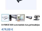 D-force 02d automatinis durų pritraukejas (Naujas) - nuotraukos Nr. 3