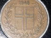 Islandija 5 eirės 1946
