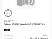 Vasarinės Hankook Ventus EVO Suv 235/50r19 - nuotraukos Nr. 2