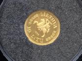 Auksine moneta Kalviukas 10 litu 1999m - nuotraukos Nr. 2