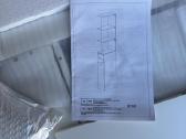 Nauja ikea stiliaus balta vonios lentyna-spintelė