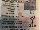 Futbolo rungtynių bilietas 1983m