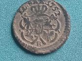 1752 metų Augusto III šilingas arba solidas ,B,