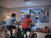Interaktyvi dviračių žaidimų sistema – virtualios