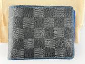 Louis Vuitton Slender Wallet Damier Graphite Blue