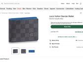 Louis Vuitton Slender Wallet Damier Graphite Blue - nuotraukos Nr. 8