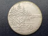 50 markių 1985m. Suomija sidabras unc.