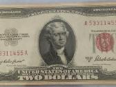 2 dolerių senesnis banknotas