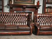 Chesterfield natūralios odos sofa - nuotraukos Nr. 18
