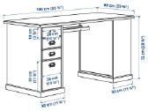 Rašomasis stalas Ikea Vebjorn - nuotraukos Nr. 2