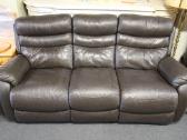 Natūralios odos sofa su reklaineriu - nuotraukos Nr. 4