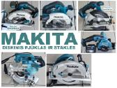 Diskinis pjūklas Makita ir staklės 4 modeliai
