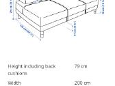 Parduodama Sofa Flotebbo Ikea - nuotraukos Nr. 5