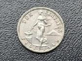 10 centavų 1945m. Filipinai sidabras - nuotraukos Nr. 2