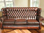 Chesterfield natūralios odos komplektas 3+2 - nuotraukos Nr. 3