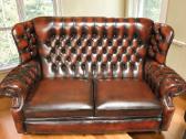 Chesterfield natūralios odos komplektas 3+2 - nuotraukos Nr. 6