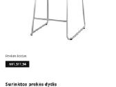 Naujos baltos Ikea baro kėdės - nuotraukos Nr. 4
