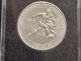 Kuba 1985 5 pesos Ag999 Football Mexico '86
