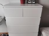 Ikea Malm komoda 6 stalčiai