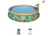 Bestway apvalus lauko baseinas 457 x 84 cm