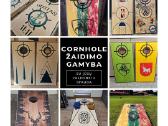 Cornhole Žaidimas su Jūsų pasirinkta spauda