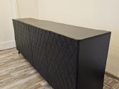 Juoda komoda 200 cm x 42 cm x 82 cm - nuotraukos Nr. 2