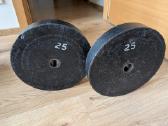 Stangos svoriai, diskai 2x25 kg