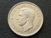 1 florinas 1951m. Australija sidabras - nuotraukos Nr. 2