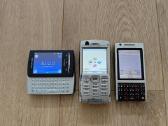 Trys Sony ericsson retesni telefonai