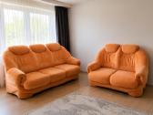 Parduodamas minkštų baldų komplektas 3 vietų sofa