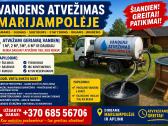 Vandens atvežimas statyboms baseinams šuliniams