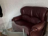 Parduodama odinė sofa