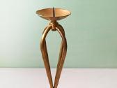 Vintažinė žalvarinė žvakidė, 26,5cm aukštis