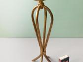 Vintažinė žalvarinė žvakidė, 26,5cm aukštis - nuotraukos Nr. 2