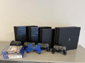 Ps4, Ps4 Pro, Ps4 Slim + pultelis + žaidimas