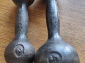 Vintage hantelis / svoris / svarmuo 5 kg