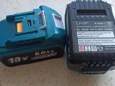 18v 6ah ir 8ah Makita akumuliatoriai - nuotraukos Nr. 3