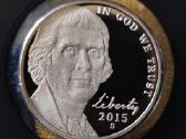 JAV 5 centai 2015m. S. Usa. Proof.