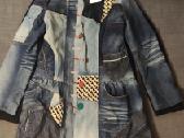 Desigual patchwork stiliaus džinsinis švarkas.
