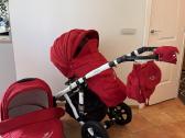 Išskirtinis ryškus 2in1 vaikiškas vežimėlis