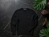 Rl cable knit crewneck megztinis juodas - nuotraukos Nr. 3