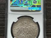 Vokietija 5 markes 1913 Wurttemberg Ngc Ms62 - nuotraukos Nr. 2