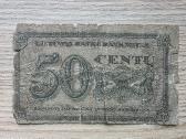 1922 metų 50 centų smetoniškas - nuotraukos Nr. 2