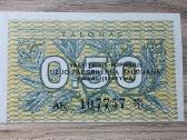 1991 metų 0.50 talonų su klaida Valstybinis