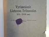 Vyriausiasis Lietuvos Tribunolas XVI-XVIII amž.