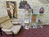 Vintažinė mid century medinė etažerė/lentyna - nuotraukos Nr. 22