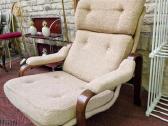 Vintažinis mid century autorinis fotelis/šezlongas - nuotraukos Nr. 2