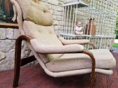 Vintažinis mid century autorinis fotelis/šezlongas - nuotraukos Nr. 16